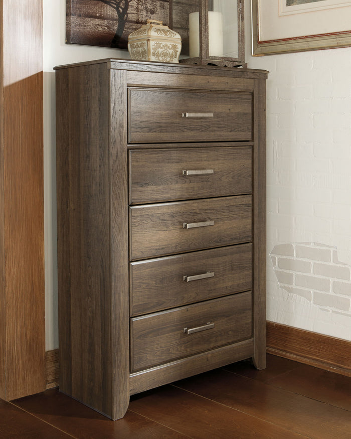 Juararo - Five Drawer Chest - Dark Brown - view 6