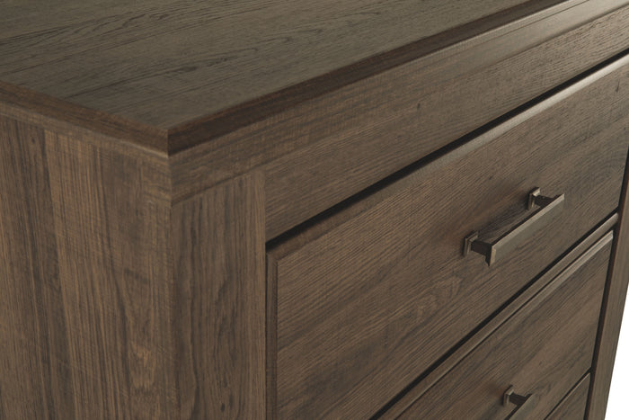Juararo - Dark Brown - Five Drawer Chest by Signature Design by Ashley® | Bel Furniture