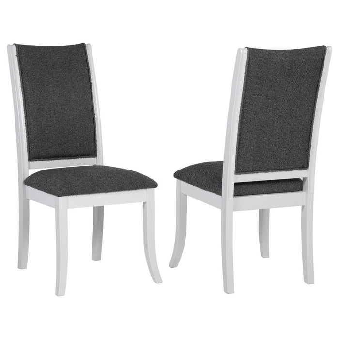 Judd Upholstered Dining Side Chair (Set of 2) Pearl White
