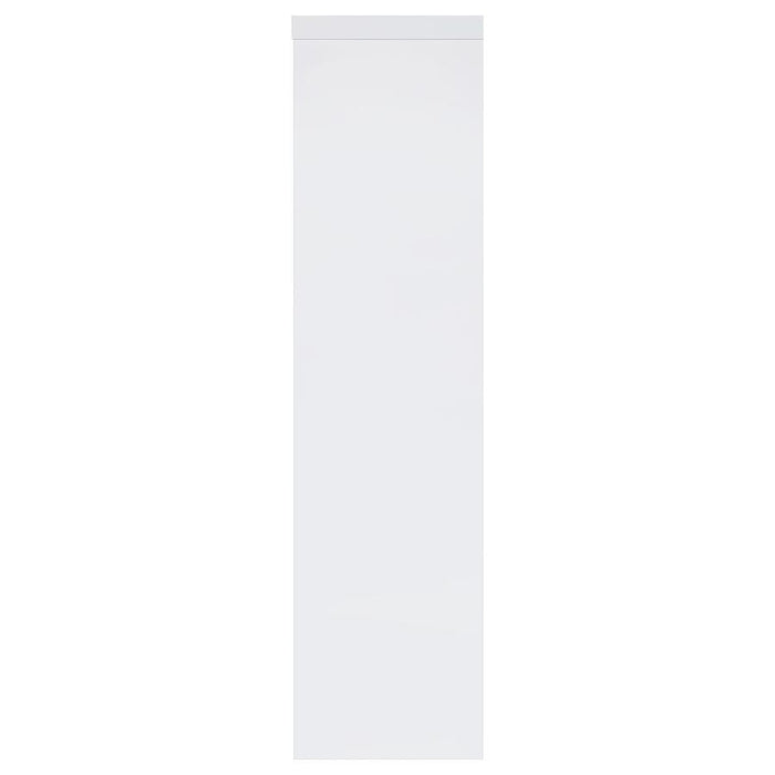 Jude - 3-Shelf Engineered Wood Media Tower - High Gloss White