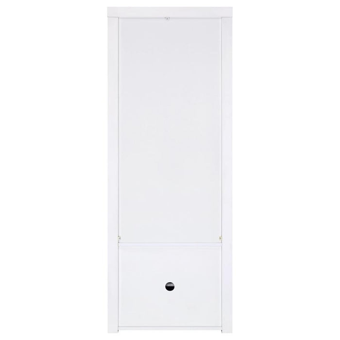 Jude - 3-Shelf Engineered Wood Media Tower - High Gloss White
