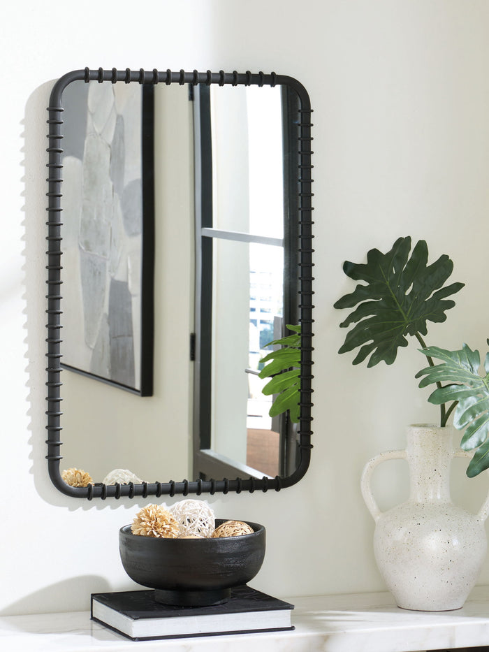Judlow - Accent Mirror - Black - view 5