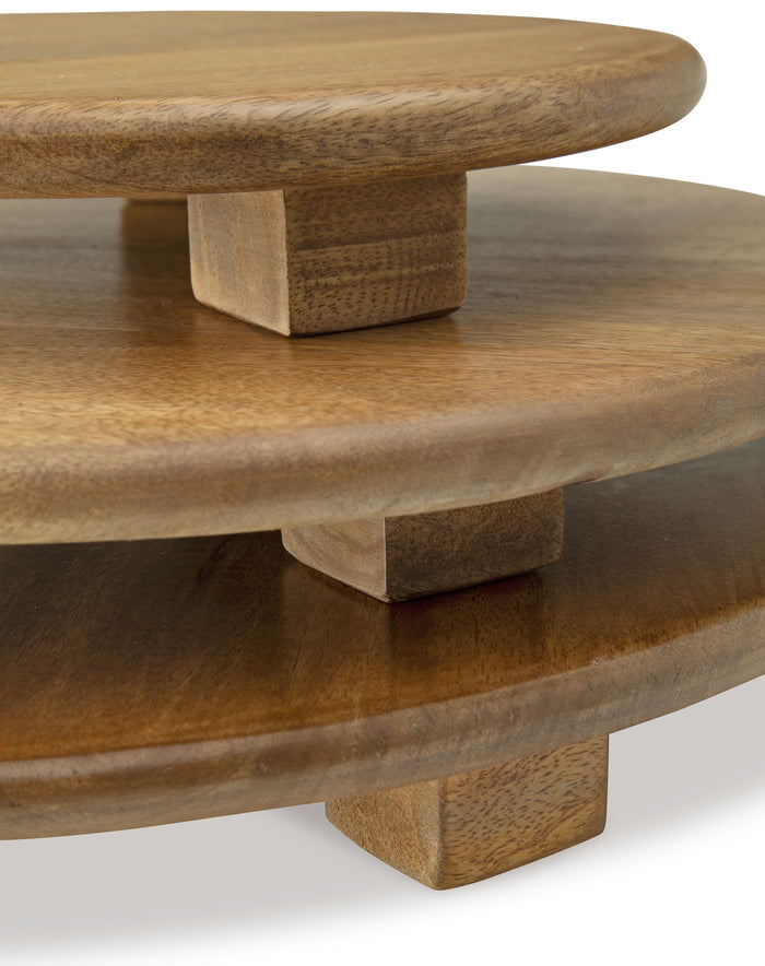 Kaidler - Brown - Tray Set (Set of 3) by Signature Design by Ashley® | Bel Furniture