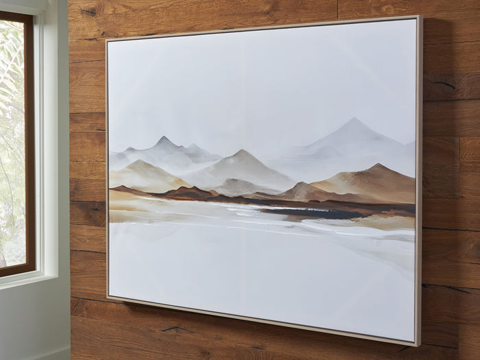 Karalen - White / Gray / Brown - Wall Art by Signature Design by Ashley® | Bel Furniture