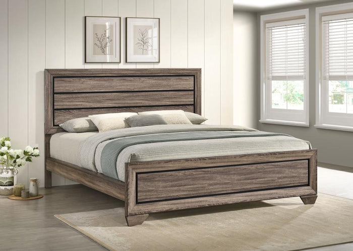 Kauffman - Wood Panel Bed