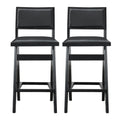 Keira - Bar Stool (Set of 2) - Black by Ashcroft Furniture | Bel Furniture
