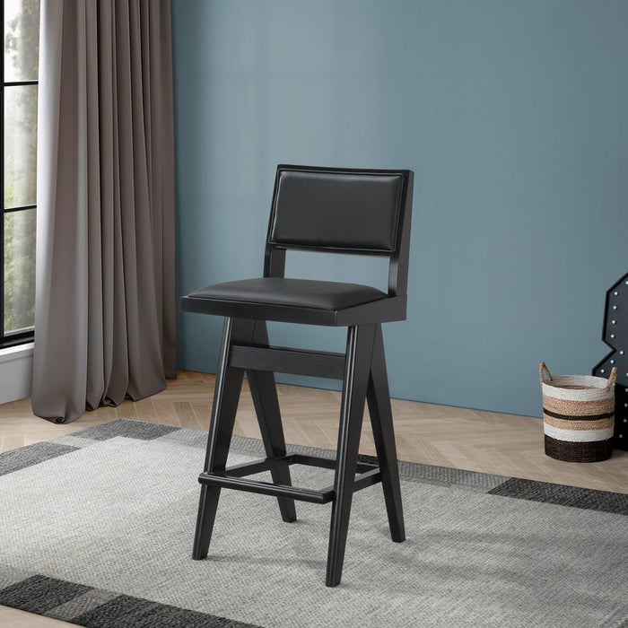 Keira - Bar Stool (Set of 2) - Black by Ashcroft Furniture | Bel Furniture