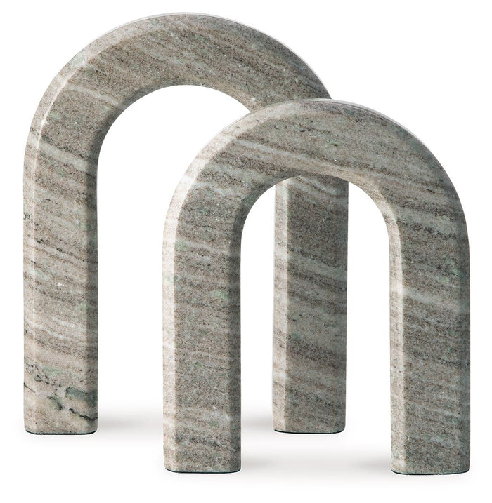 Keithton - Taupe - Sculpture Set (Set of 2) by Signature Design by Ashley® | Bel Furniture