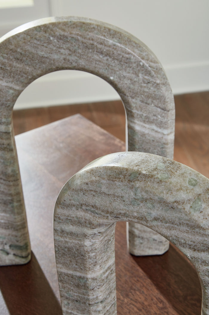 Keithton - Taupe - Sculpture Set (Set of 2) by Signature Design by Ashley® | Bel Furniture