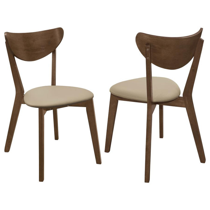 Kersey Curved Wood Dining Side Chair (Set of 2) Chestnut
