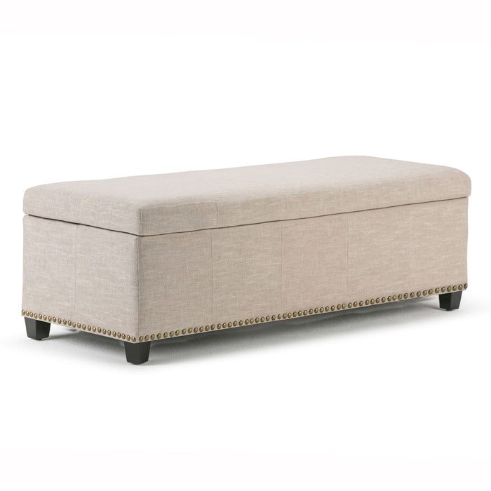 Kingsley - Upholstered Large Storage Ottoman - view 3