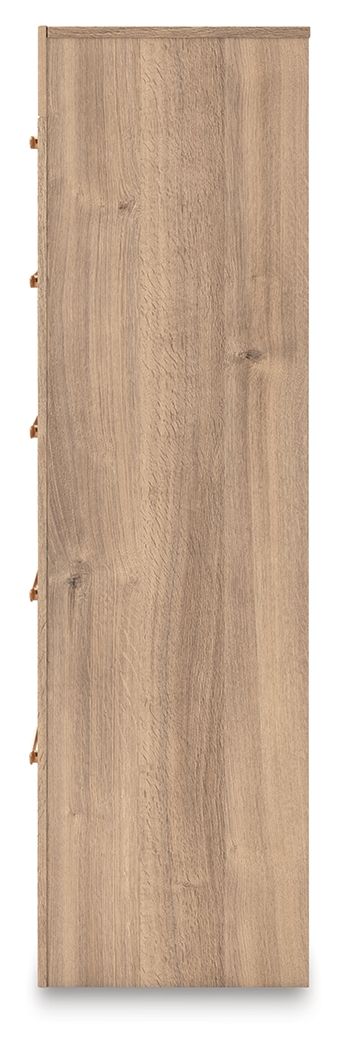 Kinlanni - Five Drawer Chest - Tan - view 3
