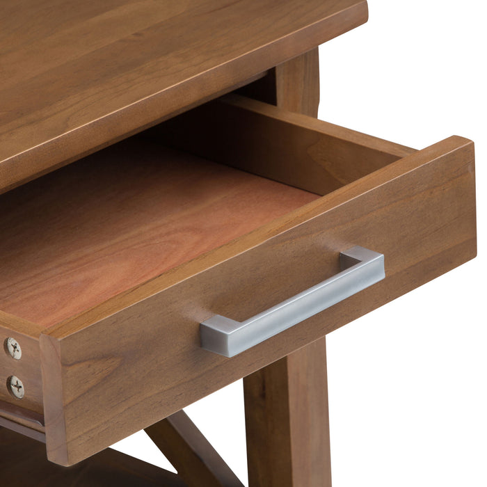 Kitchener - End Table - Medium Saddle Brown by Simpli-Home | Bel Furniture