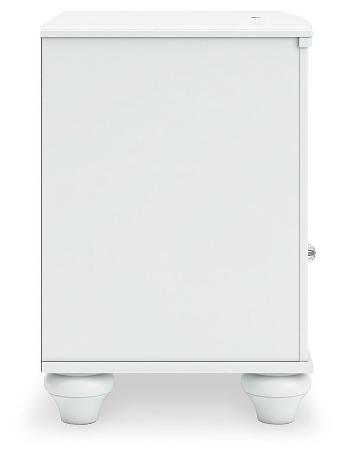 Kozlani - One Drawer Night Stand - White - view 3
