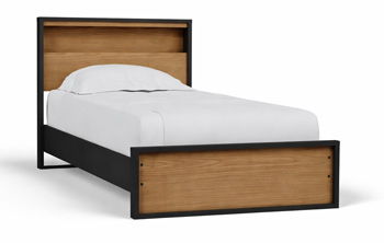 Kozmour Bookcase Complete Bed Frame