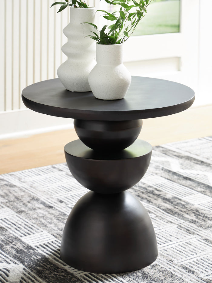 Kurtson - Bronze Finish - Accent Table by Signature Design by Ashley® | Bel Furniture