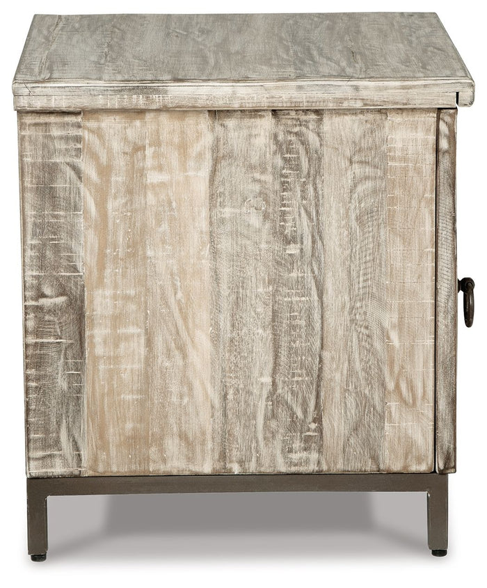 Laddford - Accent Cabinet - Shelf - Whitewash - view 2