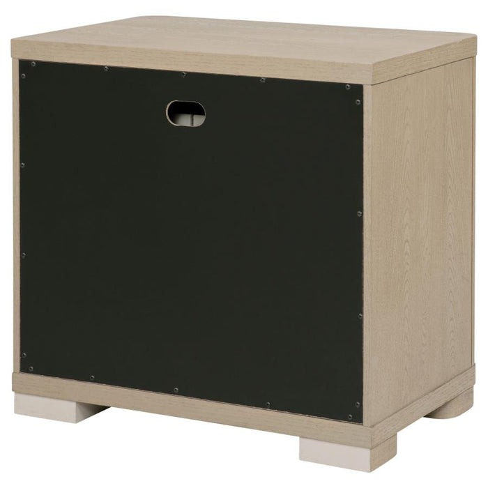 Ladera - 2-Drawer Nightstand Bedside Table - Light Elm