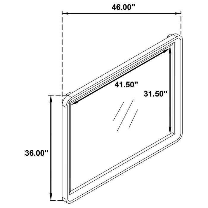 Ladera - Dresser Mirror - Light Elm