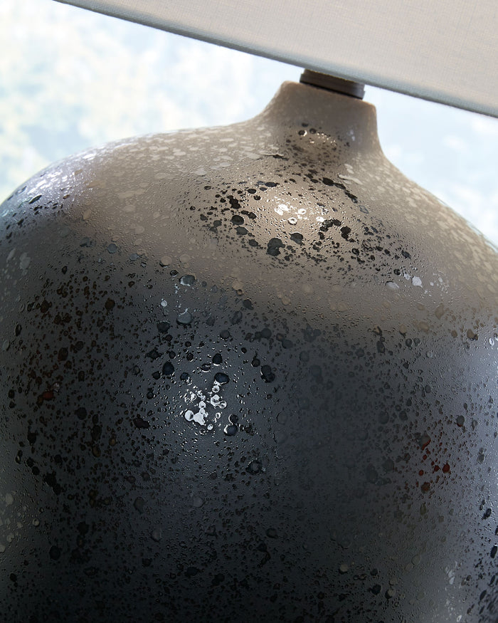 Ladstow - Black - Ceramic Table Lamp by Signature Design by Ashley® | Bel Furniture