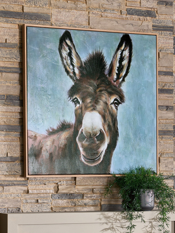 Landerton - Wall Art - Brown / Blue / White - view 2