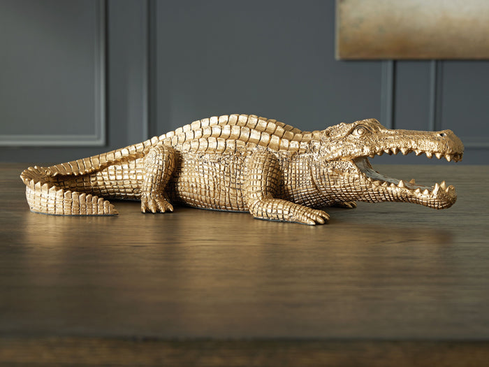 Lauretman - Antique Gold Finish - Sculpture by Signature Design by Ashley® | Bel Furniture