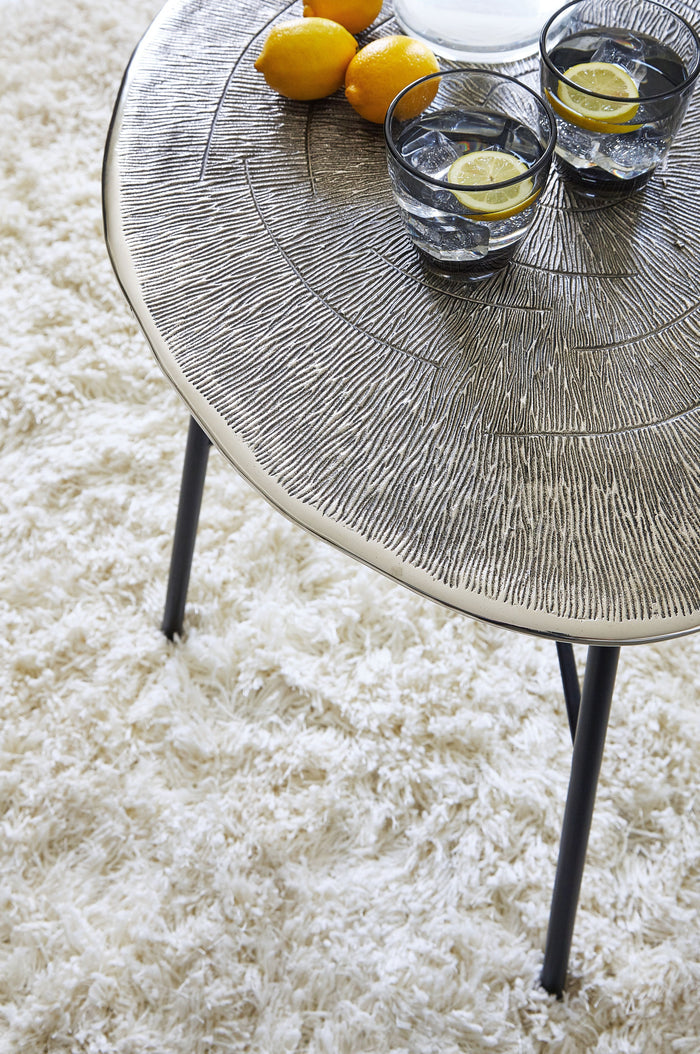 Laverford - Chrome / Black - Round End Table by Signature Design by Ashley® | Bel Furniture