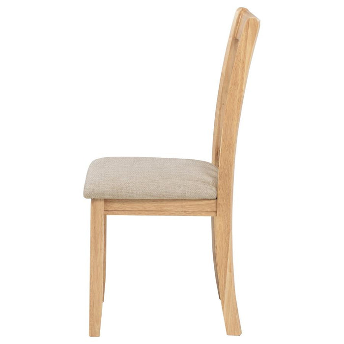 Lavon Wood Dining Side Chair Grey and Light Oak (Set of 2)
