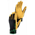 Leather Flex Work Gloves, Golden Cobalt Goatskin, Men's XL