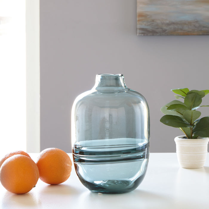 Lemmitt - Teal - Vase by Signature Design by Ashley® | Bel Furniture