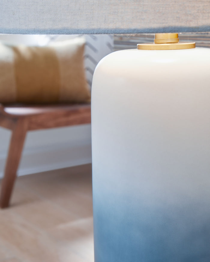 Lemrich - White - Ceramic Table Lamp by Signature Design by Ashley® | Bel Furniture