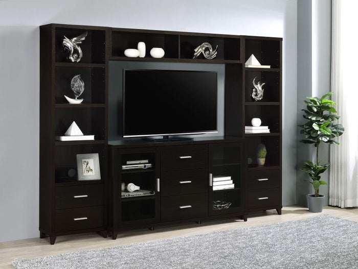 Lewes - Bridge With 2 Encased Storage Compartments - Cappuccino