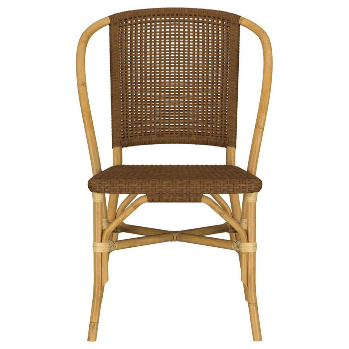 Lexley - Woven Rattan Dining Side Chair (Set of 2) - Brown