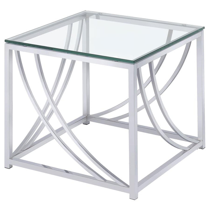 Lille Glass Top Entryway Sofa Console Table Accents
