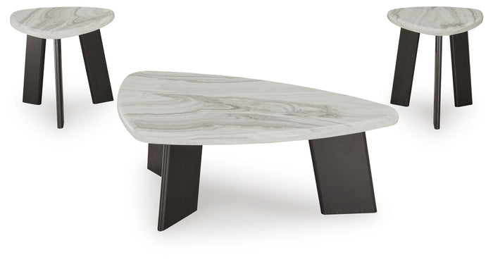 Lilyberg - Occasional Table Set (Set of 3) - Gray / Black - view 2