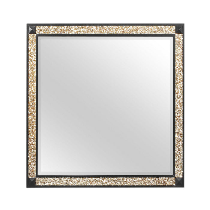 Lively - Mirror With Glitter Detail - Black - view 2
