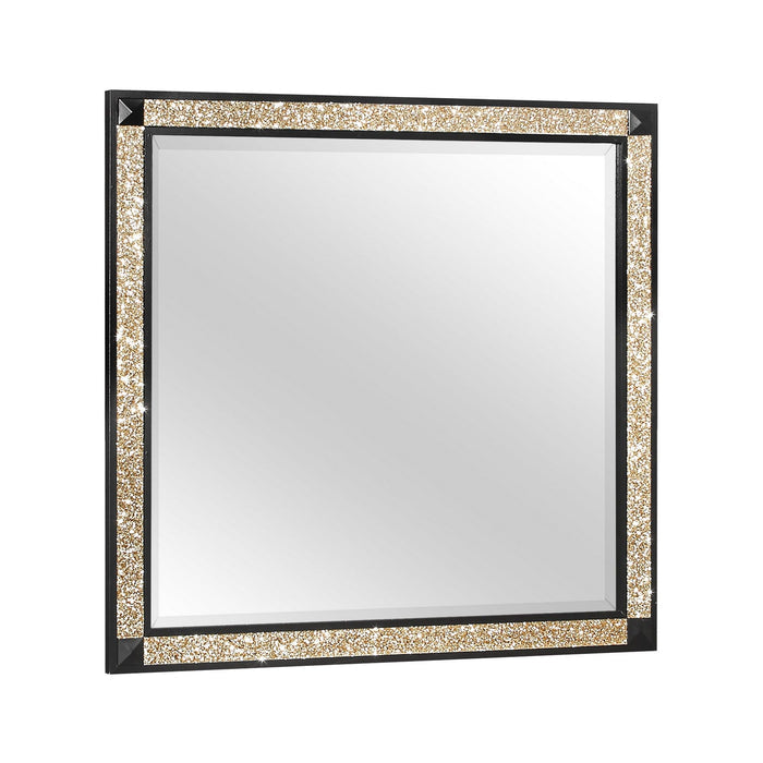 Lively - Mirror With Glitter Detail - Black - view 5