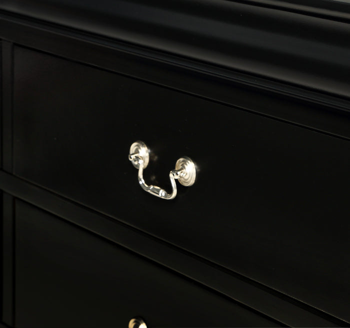 Louis Philip Night Stand Black