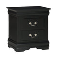 Louis Philip Night Stand Black