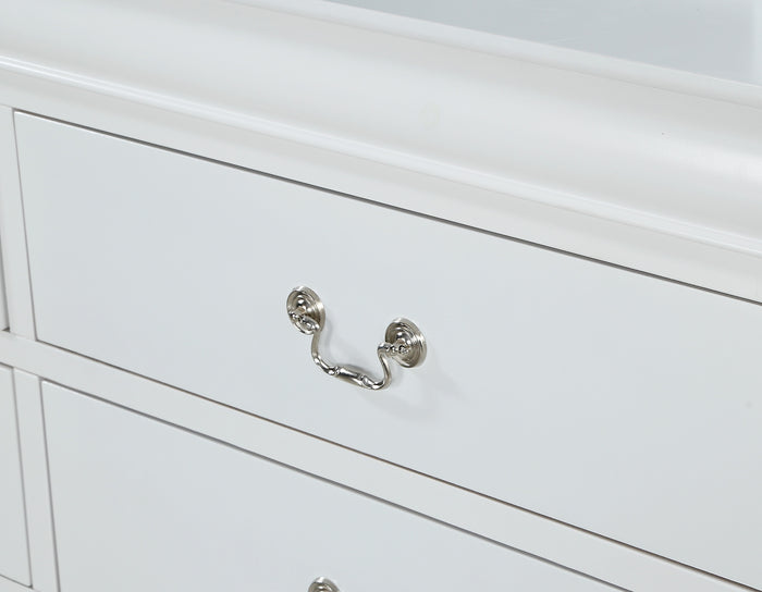 Louis Philip Night Stand White