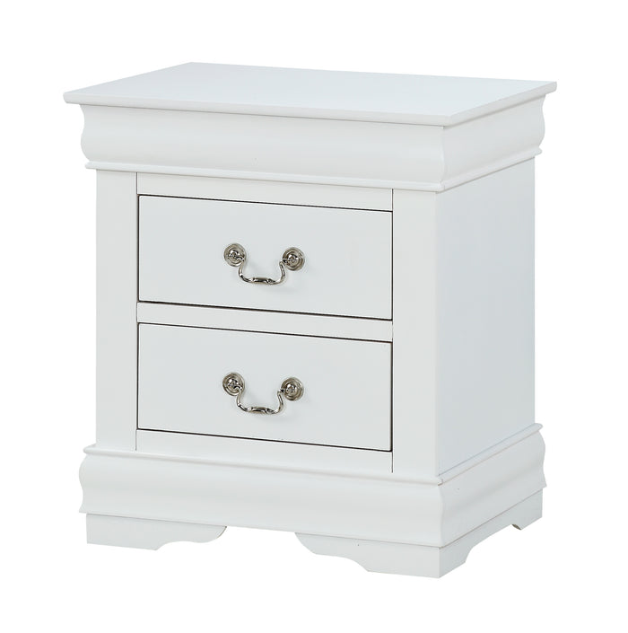 Louis Philip Night Stand White