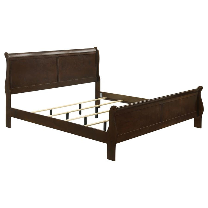 Louis Philippe - Panel Sleigh Bed