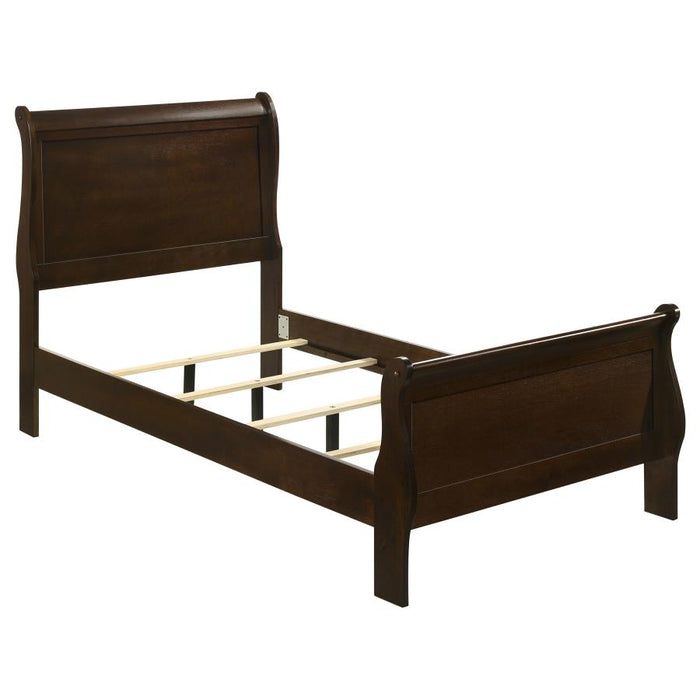 Louis Philippe - Panel Sleigh Bed