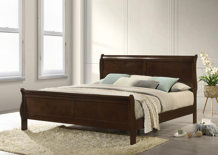Louis Philippe - Panel Sleigh Bed