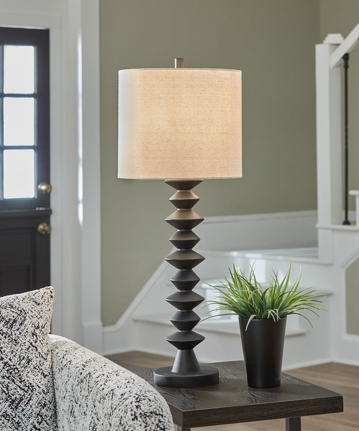 Luanndon - Black - Poly Buffet Lamp by Signature Design by Ashley® | Bel Furniture