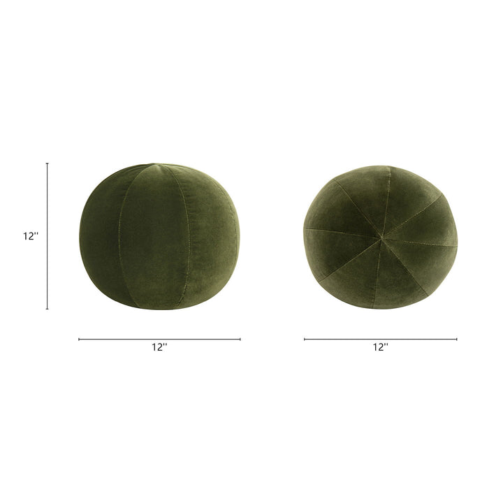 Luna - Round Sphere Accent Ball Throw Pillow by Jennifer Taylor Home | Bel Furniture