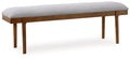 Lyncott - Gray / Brown - Large Upholstered Dining Room Bench by Signature Design by Ashley® | Bel Furniture