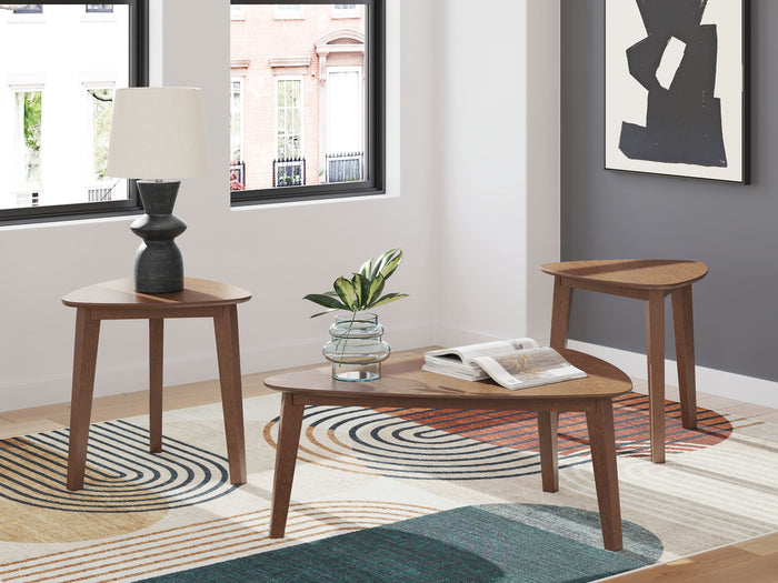 Lyncott - Occasional Wood Table Set (Set of 3) - Brown - view 2