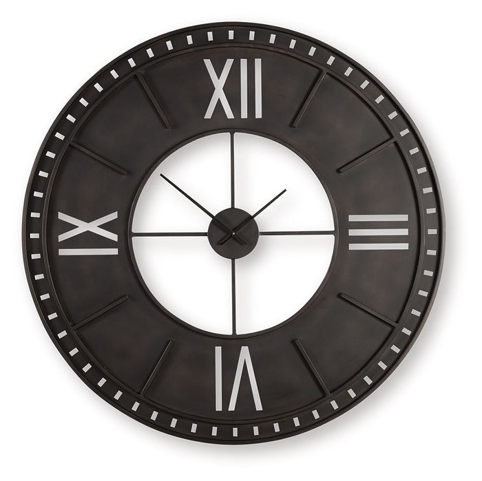 Lytle Wall Clock Antique Brown