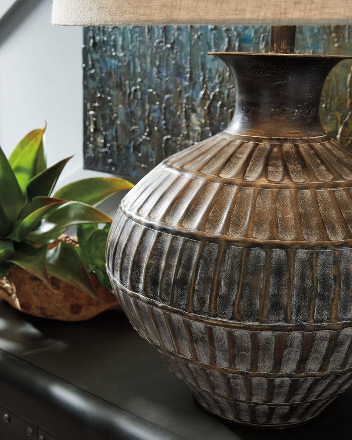 Magan - Metal Table Lamp - Antique Bronze Finish - view 2